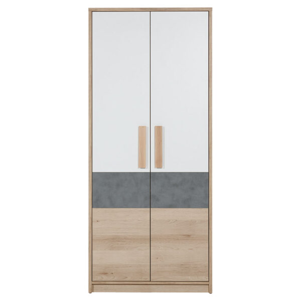 Ντουλάπα Aygo Σονόμα-Λευκό 83.1x53.5x192cm.