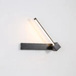 Φωτιστικό Τοίχου Led 6W 3000K Μαύρο 30x9x5cm