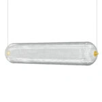Φωτιστικό Κρεμαστό Ράγα Led 80W 4000K Χρυσό 80x15x120cm