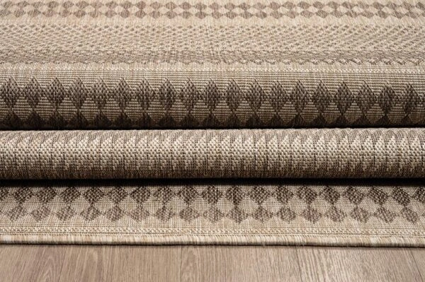 ΧΑΛΙ ETHNIK  202668C BROWN/CARAMEL BEIGE - 070X140