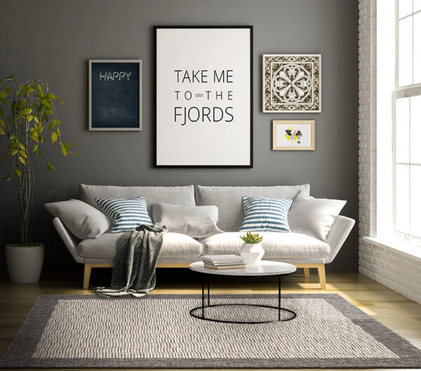 ΧΑΛΙ ETHNIK 9825D GREY-ECRU - 070X140