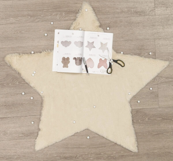 ΧΑΛΙ PUFFY FC3B BEIGE STAR ANTISLIP - 160X160