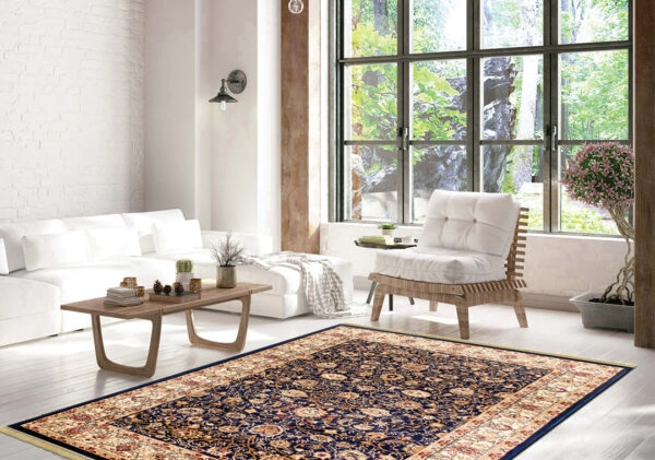 ΧΑΛΙ KLASSIK 1533Β (1536 NAVY) ΜΕ ΚΡΟΣΣΙ - 080X150