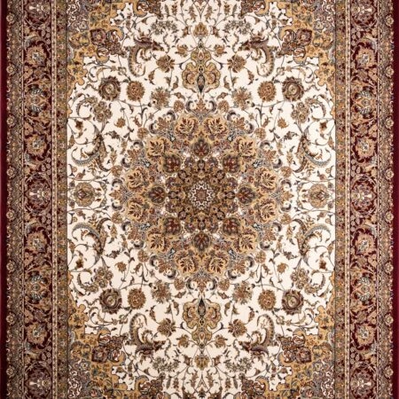 ΧΑΛΙ ROYAL SILK 5503/M CREAM-RED - 200cm x 285cm
