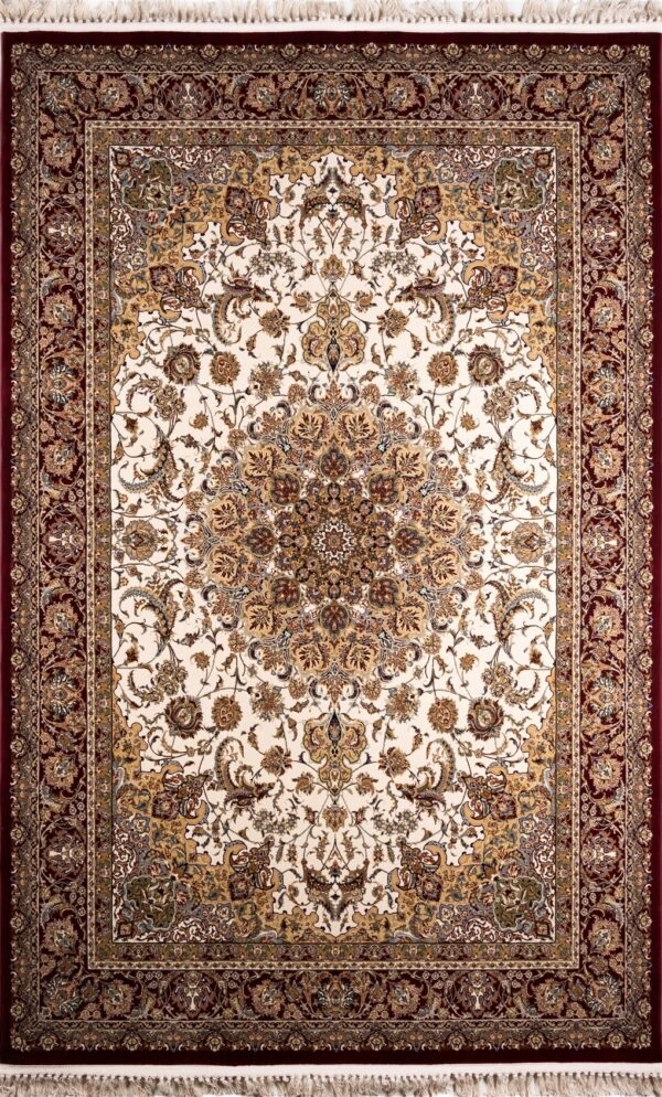 ΧΑΛΙ ROYAL SILK 5503/M CREAM-RED - 200cm x 285cm