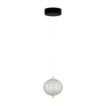 Φωτιστικό Κρεμαστό Led 15W 4000K Χρυσό 15x15x120cm