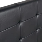 Κρεβάτι Iro  από τεχνόδερμα με αποθηκευτικό χώρο χρώμα μαύρο 160x200εκ.