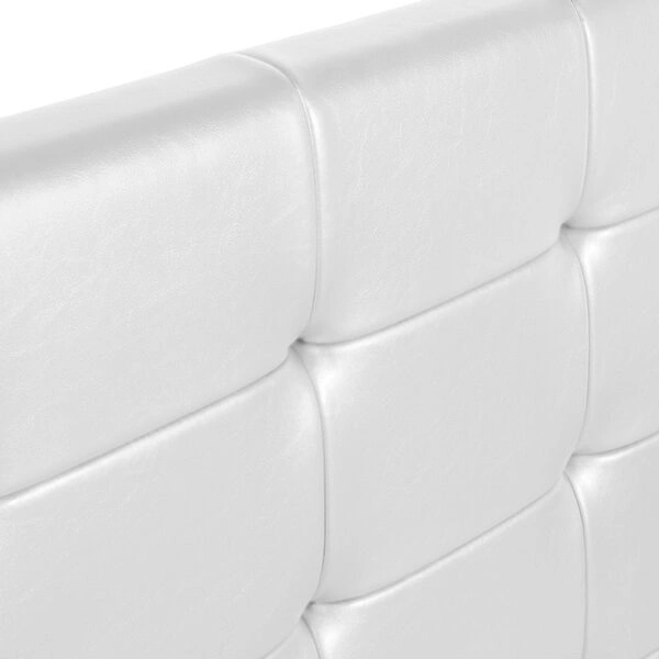 Κρεβάτι Iro  από τεχνόδερμα με αποθηκευτικό χώρο χρώμα λευκό 160x200εκ.