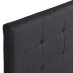 Κρεβάτι Sissy υφασμάτινο χρώμα ανθρακί 160x200εκ.