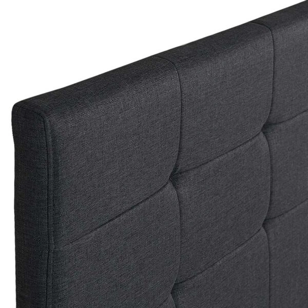 Κρεβάτι Sissy υφασμάτινο χρώμα ανθρακί 160x200εκ.