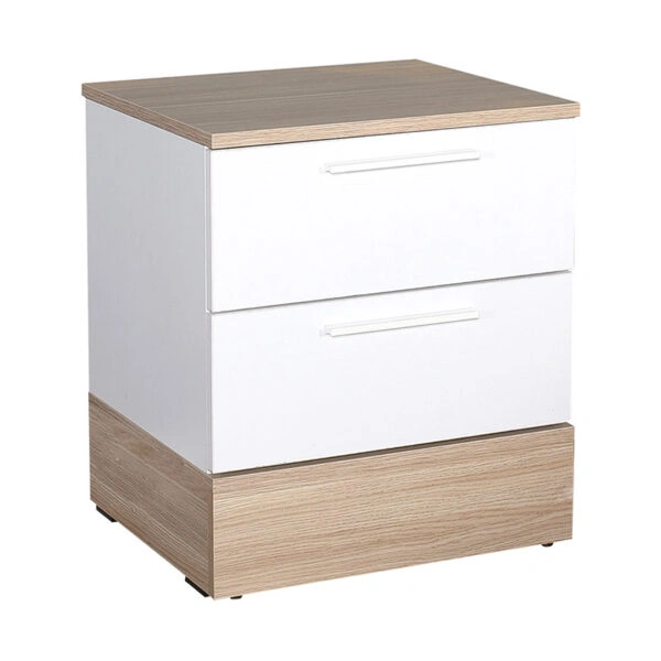 Κομοδίνo Base  σε χρώμα λευκό - sonoma 45x40x52εκ.