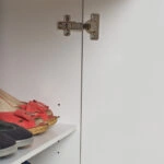 Ντουλάπι Diamond  τροχήλατο σε χρώμα λευκό 50x40x100εκ.