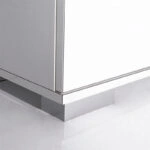 Ντουλάπα ρούχων Diamond δίφυλλη σε χρώμα λευκό 60x38x187εκ.