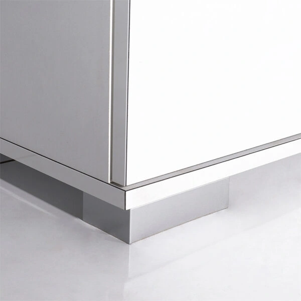 Ντουλάπα ρούχων Diamond δίφυλλη σε χρώμα λευκό 60x38x187εκ.