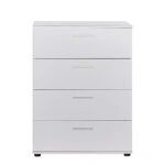 Συρταριέρα μελαμίνης Trendline  σε χρώμα λευκό 73x44x96εκ.