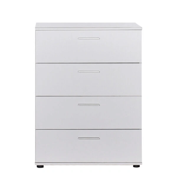 Συρταριέρα μελαμίνης Trendline  σε χρώμα λευκό 73x44x96εκ.