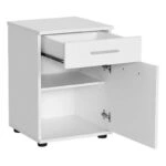 Κομοδίνο - Συρταριέρα γραφείου Trendline σε χρώμα λευκό 40x39x57εκ.