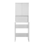 Έπιπλο πλυντηρίου Ceza  από μελαμίνη χρώμα λευκό 65x60x182εκ.