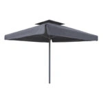 Ομπρέλα επαγγελματική Juno τηλεσκοπική αλουμινίου χρώμα ανθρακί 4x4m.