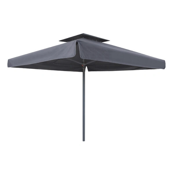 Ομπρέλα επαγγελματική Juno τηλεσκοπική αλουμινίου χρώμα ανθρακί 4x4m.