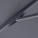 Ομπρέλα επαγγελματική Juno τηλεσκοπική αλουμινίου χρώμα ανθρακί 4x4m.