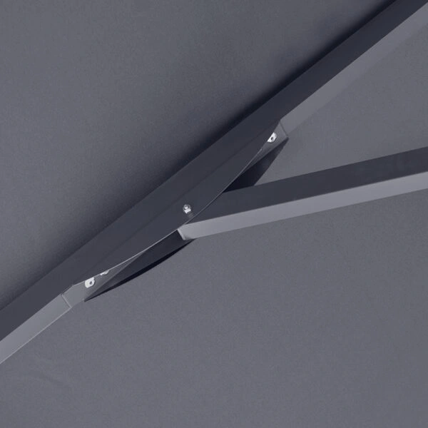 Ομπρέλα επαγγελματική Juno τηλεσκοπική αλουμινίου χρώμα ανθρακί 4x4m.