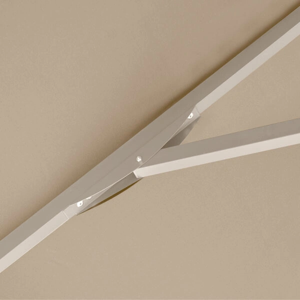 Ομπρέλα επαγγελματική Juno  τηλεσκοπική αλουμινίου χρώμα εκρού 3x3m.