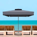 Ομπρέλα επαγγελματική Juno  τηλεσκοπική αλουμινίου χρώμα ανθρακί 3,5x3,5m.