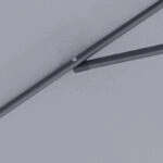 Ομπρέλα κήπου Capri  αλουμινίου χρώμα ανθρακί Ø3m.