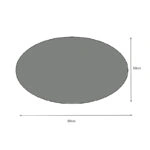 Καθρέφτης τοίχου Vista χρώμα λευκό 90x50x2,2εκ.