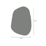 Καθρέφτης τοίχου Denza χρώμα λευκό 50x70x2,2εκ.