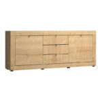 Μπουφές μελαμίνης Ocean  χρώμα sonoma 210x45x86εκ.