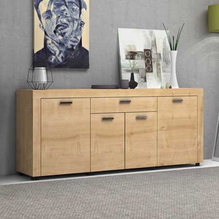 Μπουφές μελαμίνης Joseph χρώμα sonoma 177x40x76εκ.