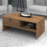 Τραπεζάκι σαλονιού Galaxy χρώμα καρυδί 100x50x42εκ.