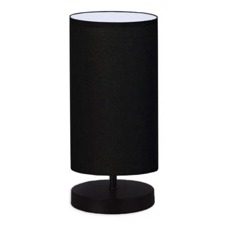 Φωτιστικό επιτραπέζιο Winkler ύφασμα/ξύλο/μέταλλο χρώμα μαύρο 15x24x30εκ.