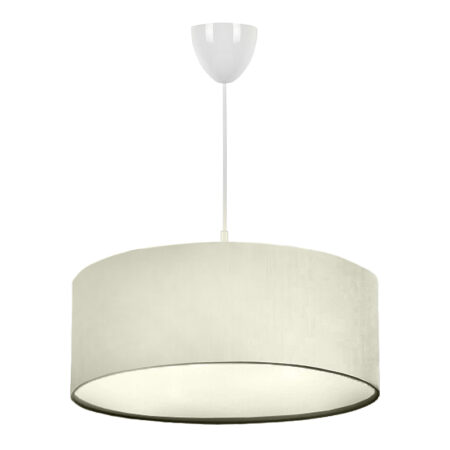 Φωτιστικό οροφής Monahan υφασμάτινο μονόφωτο χρώμα εκρού 38x20x70εκ.