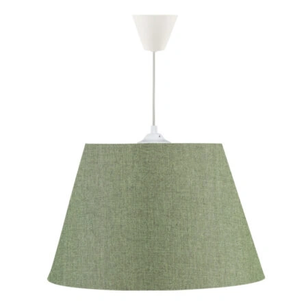 Φωτιστικό οροφής Elanor υφασμάτινο μονόφωτο χρώμα κυπαρισσί 37x21x70εκ.