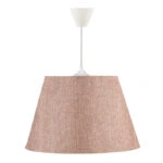 Φωτιστικό οροφής Elanor υφασμάτινο μονόφωτο χρώμα ροζ 37x21x70εκ.