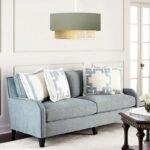 Φωτιστικό οροφής Lucifer E27 υφασμάτινο μονόφωτο χρώμα παστέλ πράσινο 30x15x70εκ.