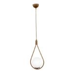 Φωτιστικό οροφής Shemesh E27 μεταλλικό μονόφωτο χρώμα χρυσό ματ 20x20x85εκ.