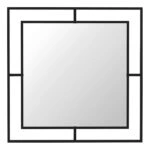 Καθρέφτης τοίχου Corner  αλουμινίου χρώμα μαύρο 58,6x2x58,6εκ.
