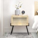 Κομοδίνο μελαμίνης Naive χρώμα φυσικό οξιάς 48x34x51εκ.