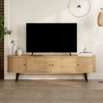 Έπιπλο τηλεόρασης Gentle χρώμα sapphire oak 180x40x52εκ.