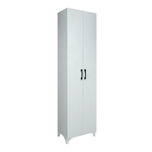 Ντουλάπα - Παπουτσοθήκη μελαμίνης Lilly χρώμα λευκό 49x32x178εκ.