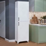 Ντουλάπι κουζίνας/μπάνιου Charlie  χρώμα λευκό 49x31,8x173,9εκ.