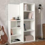 Γραφείο εργασίας πολυμορφικό Last από μελαμίνη χρώμα λευκό 119x44,7x123εκ.