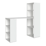 Γραφείο εργασίας πολυμορφικό Last από μελαμίνη χρώμα λευκό 119x44,7x123εκ.