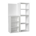 Γραφείο εργασίας πολυμορφικό Last από μελαμίνη χρώμα λευκό 119x44,7x123εκ.