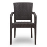 Πολυθρόνα πολυπροπυλενίου Clio recycled χρώμα καφέ 57x55x86εκ.