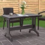 Τραπέζι πολυπροπυλενίου Callan χρώμα καφέ 120x70x73εκ.